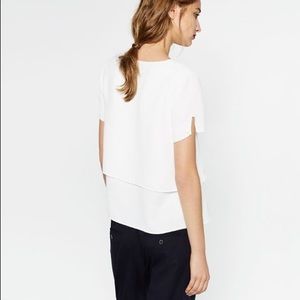 Zara Tops - NWT Zara White Layered Flowing Blouse Top Zara Tops - NWT Zara White Layered Flowing Blouse Top
